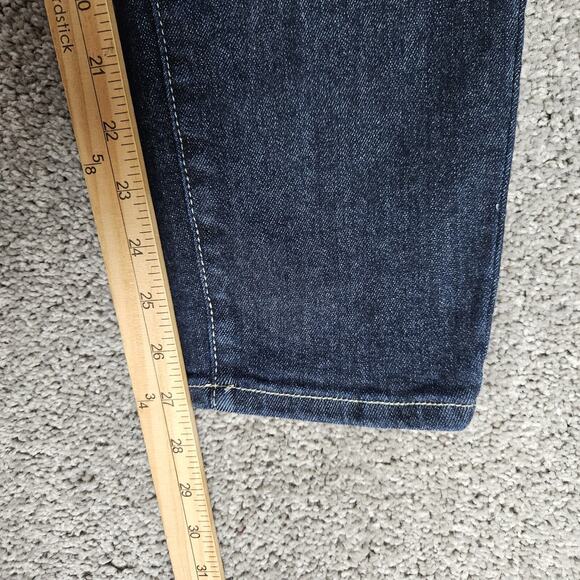 Judy Blue Jeans Womens 5 27 Dark Blue Mom Jean Fit Tapered Stretch High Rise - Picture 10 of 12